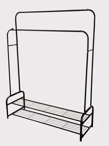 Heavy-Duty Double Pole Clothing Rack – Freestanding, Durable & Spacious - KAVE