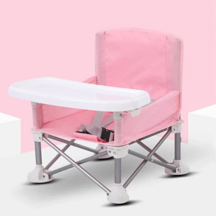Foldable Baby Dining Chair Pink - KAVE