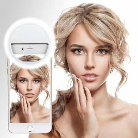 KAVE phone clip selfie ring light - Dimmable LED - KAVE
